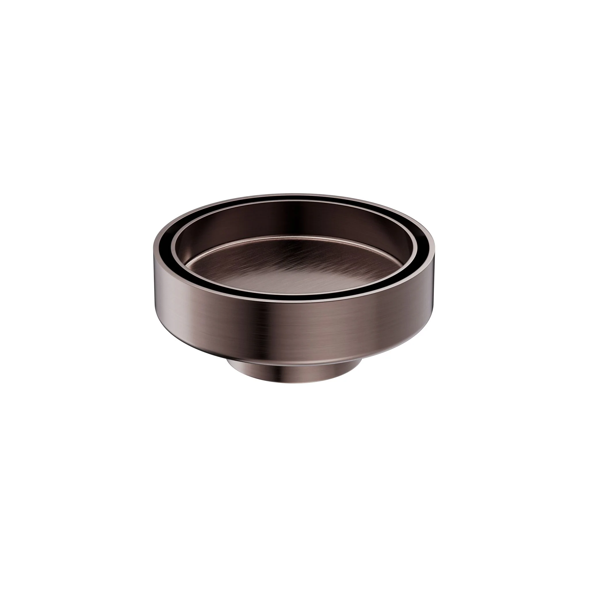 Nero 100mm Round Tile Insert Floor Waste 50mm Outlet - Brushed Bronze
