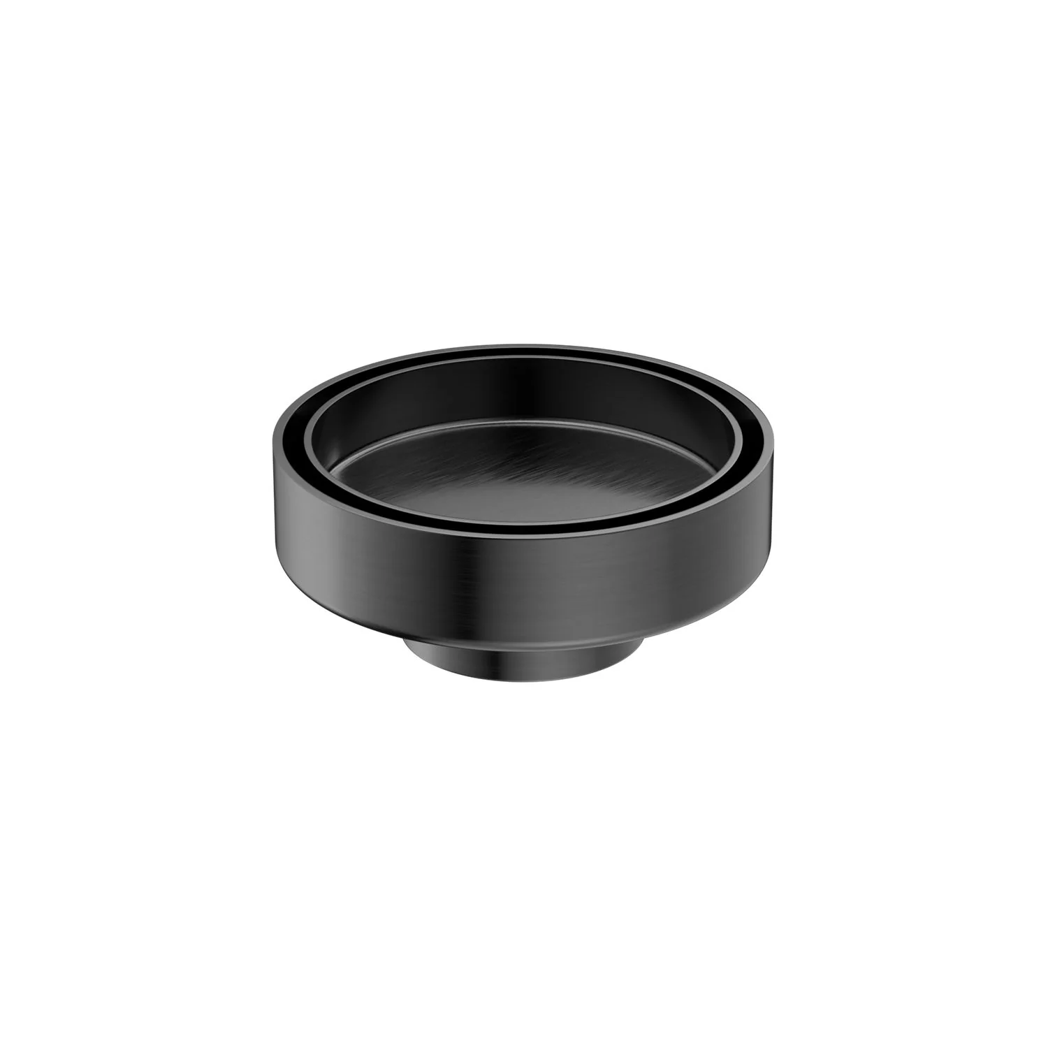 Nero 100mm Round Tile Insert Floor Waste 50mm Outlet - Gun Metal