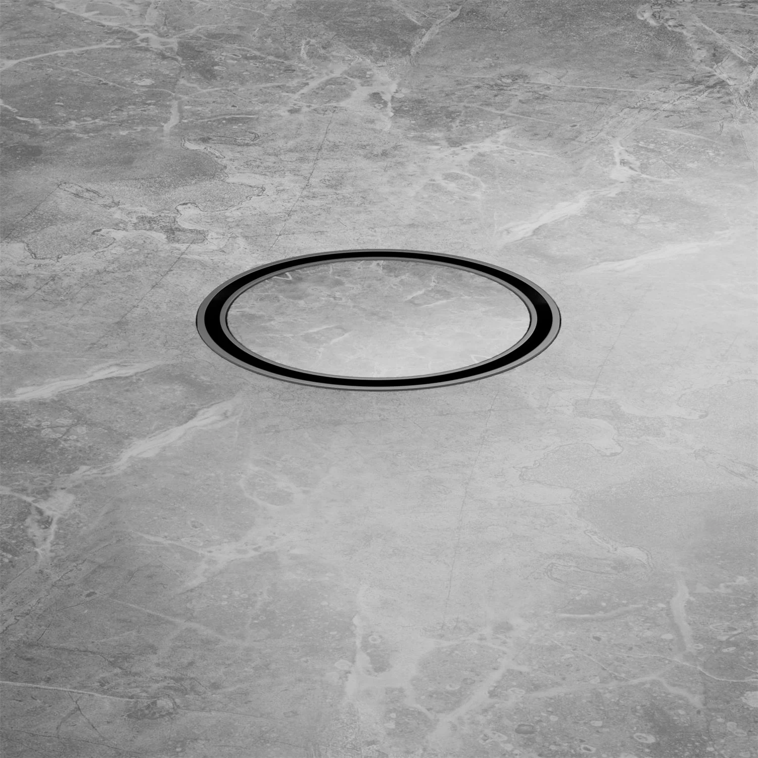 Nero 100mm Round Tile Insert Floor Waste 50mm Outlet - Gun Metal - Image 4