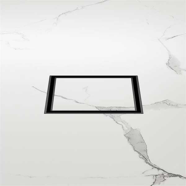 Nero 100mm Square Tile Insert Floor Waste 50mm Outlet - Black Matte - Image 2