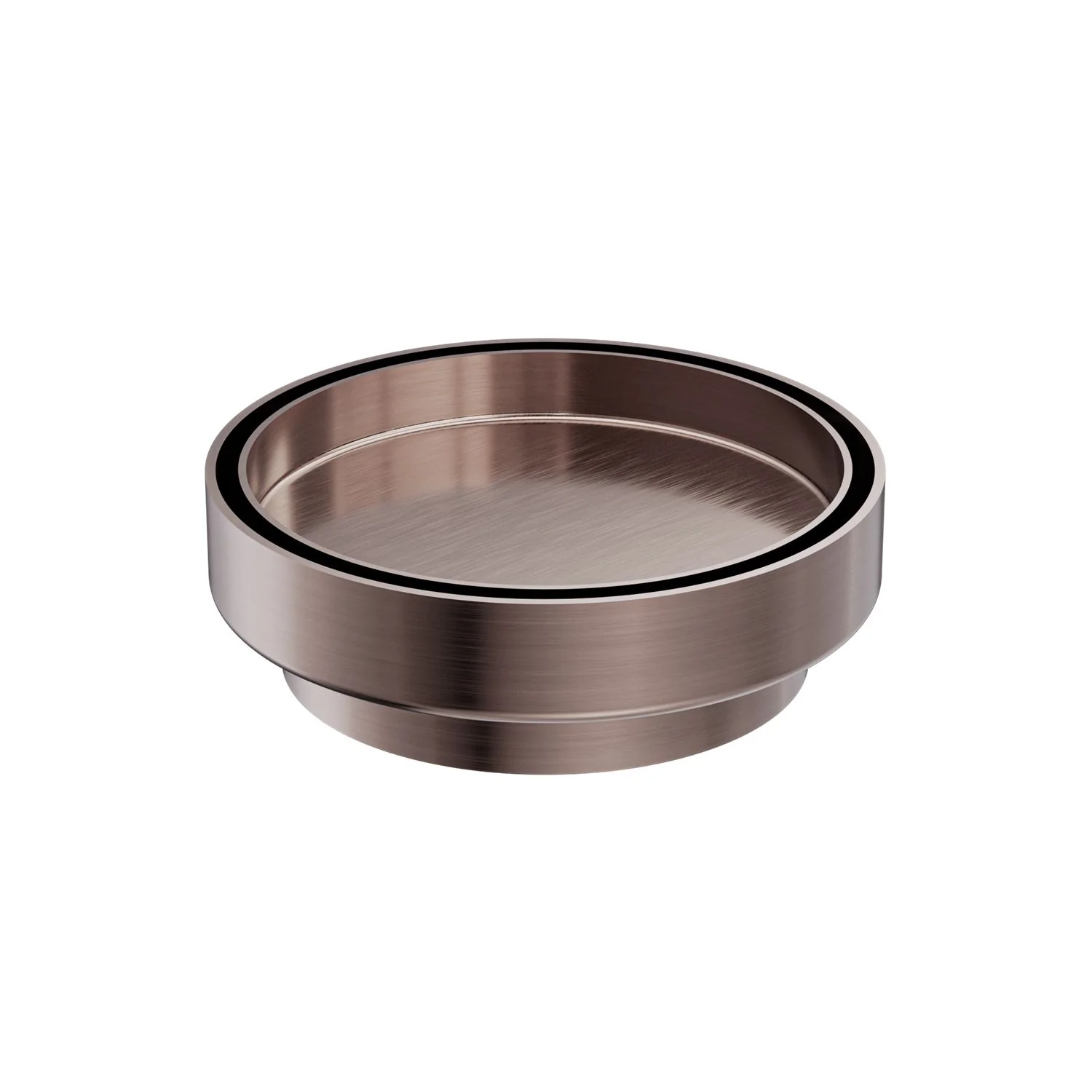Nero 130mm Round Tile Insert Floor Waste 100mm Outlet - Brushed Bronze