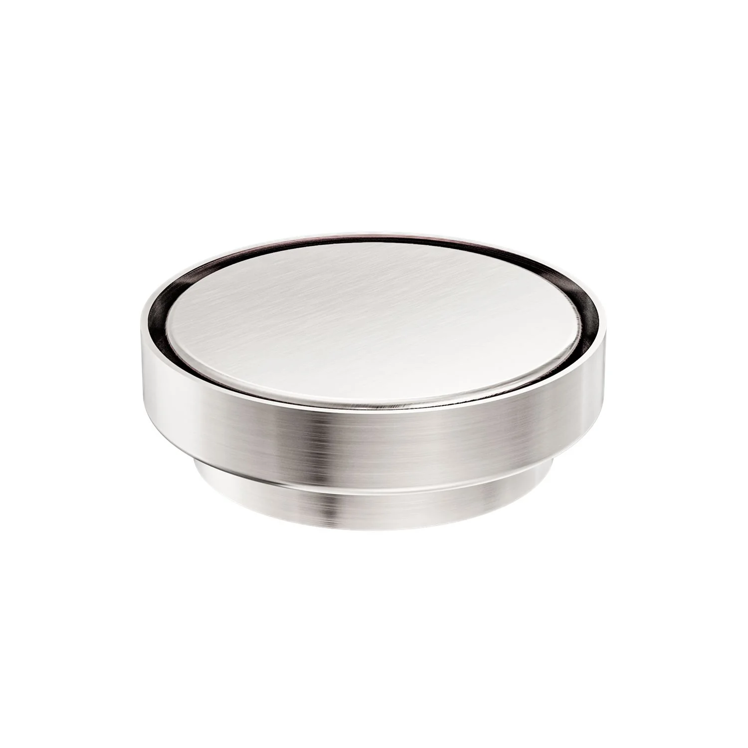 Nero 130mm Round Tile Insert Floor Waste 100mm Outlet - Brushed Nickel - Image 2