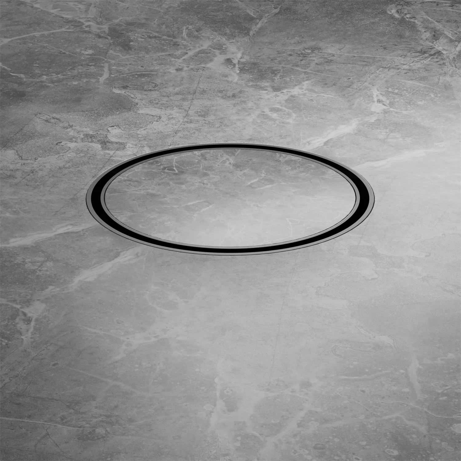 Nero 130mm Round Tile Insert Floor Waste 100mm Outlet - Gun Metal - Image 4