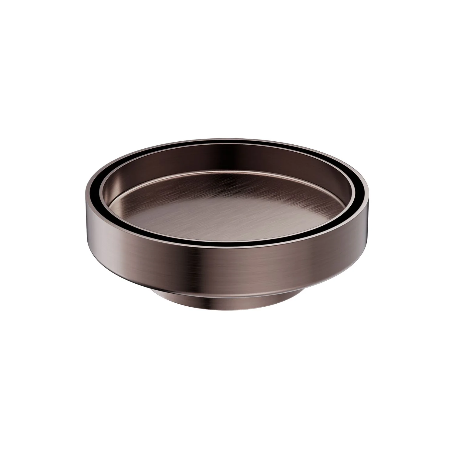 Nero 130mm Round Tile Insert Floor Waste 80mm Outlet - Brushed Bronze