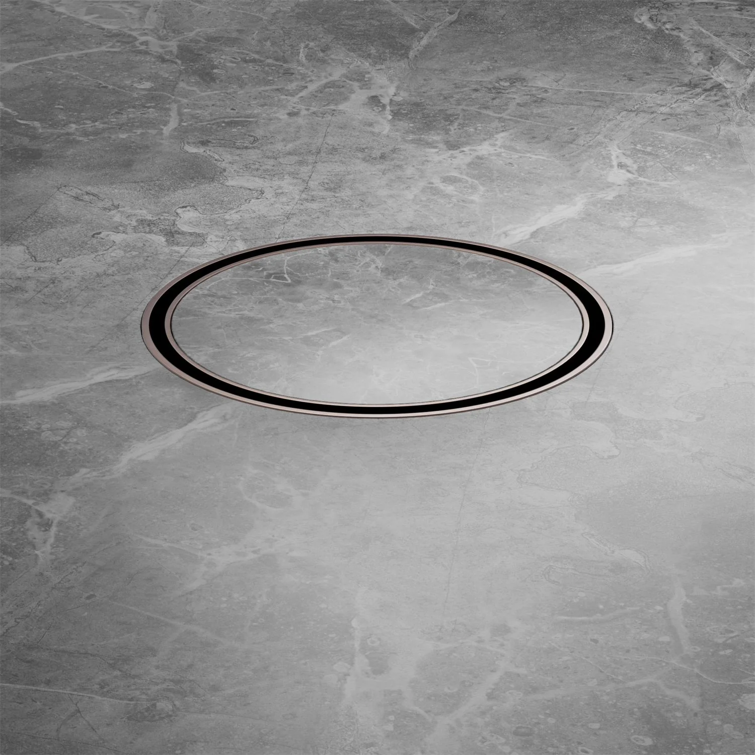 Nero 130mm Round Tile Insert Floor Waste 80mm Outlet - Brushed Bronze - Image 4