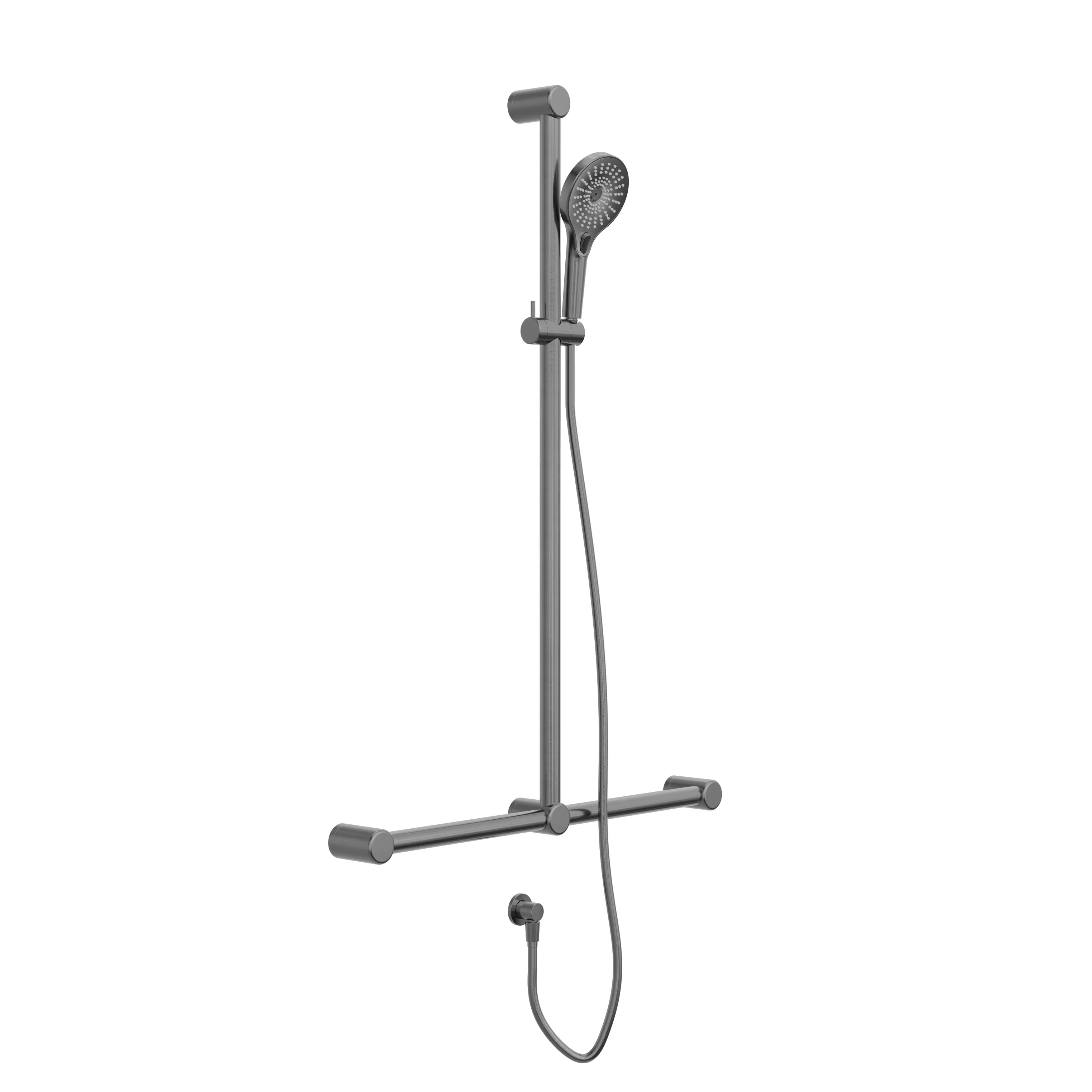 Nero 250mm Round Stainless Steel Shower Head - Brushed Gold - Image 8