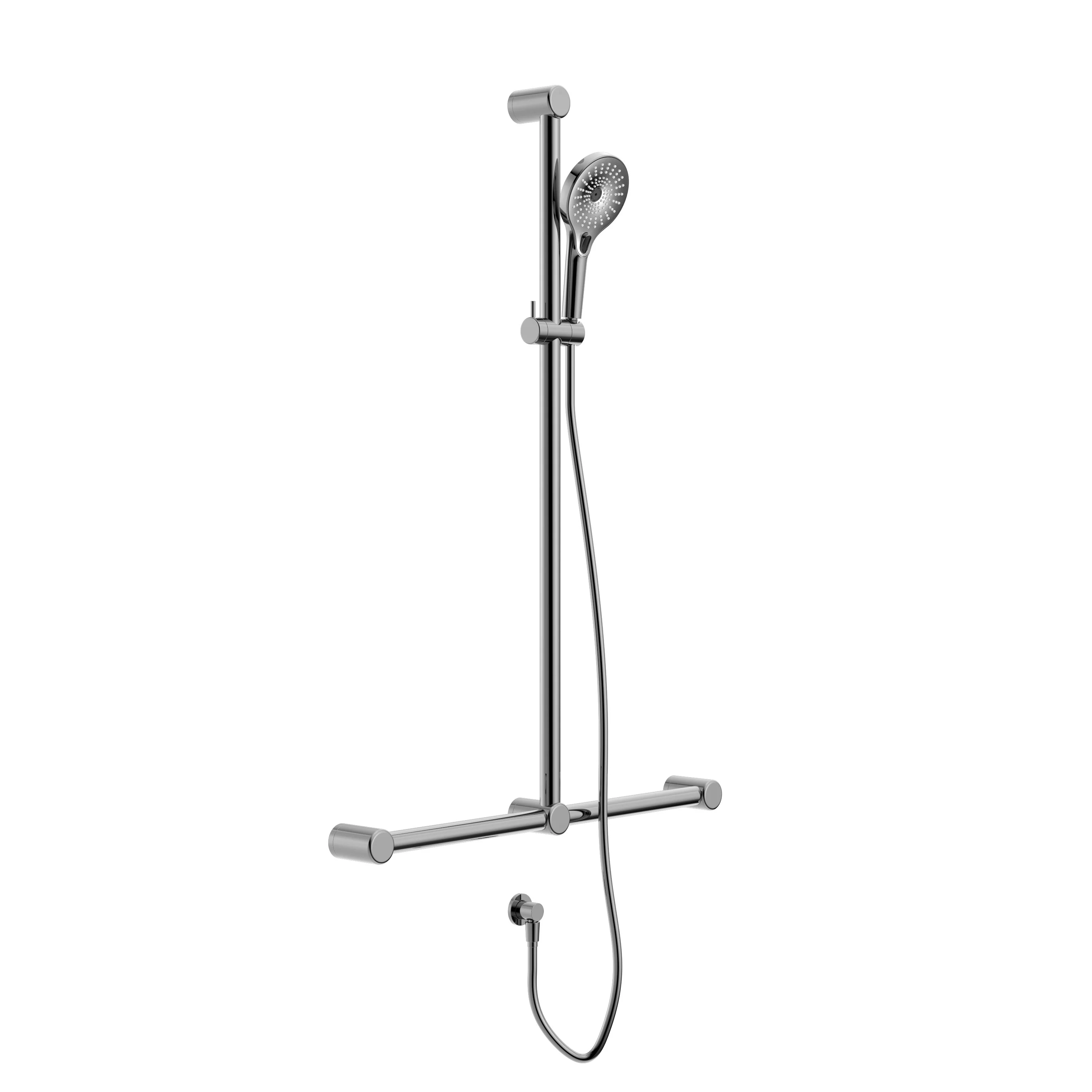 Nero 250mm Round Stainless Steel Shower Head - Brushed Gold - Image 9