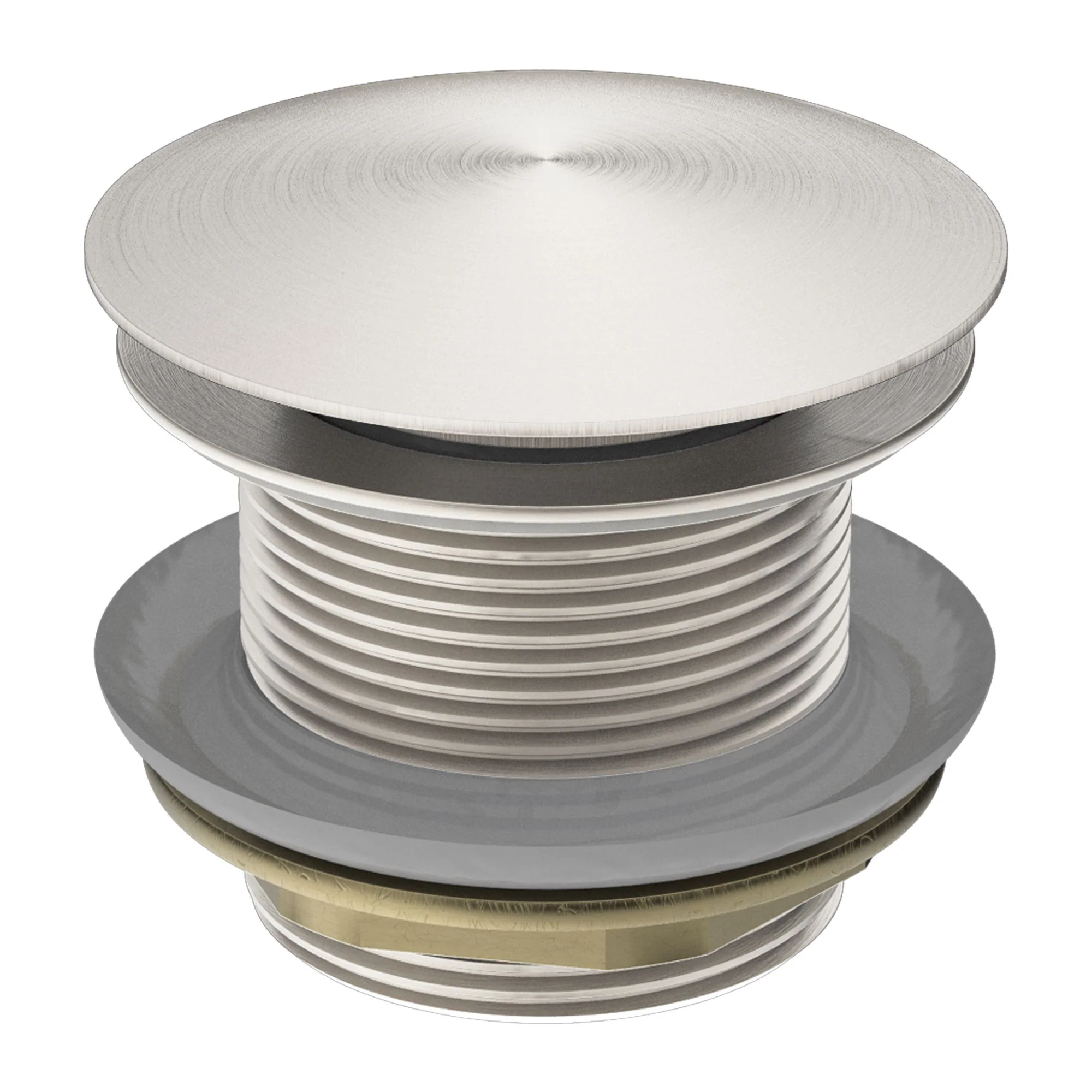 Nero 40mm Bath Pop-Up Plug With Removable Waste No Overflow - Brushed Nickel