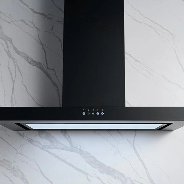 Omega 90cm Canopy Rangehood - Matte Black - Image 13