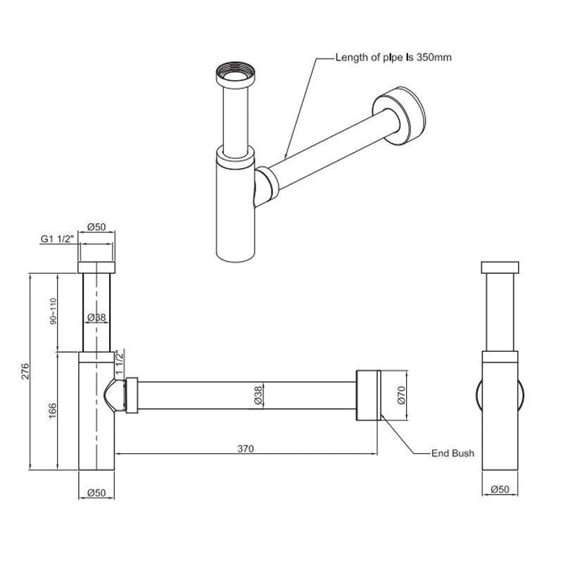 Abey Bottle Trap - Gun Metal Grey - Image 2