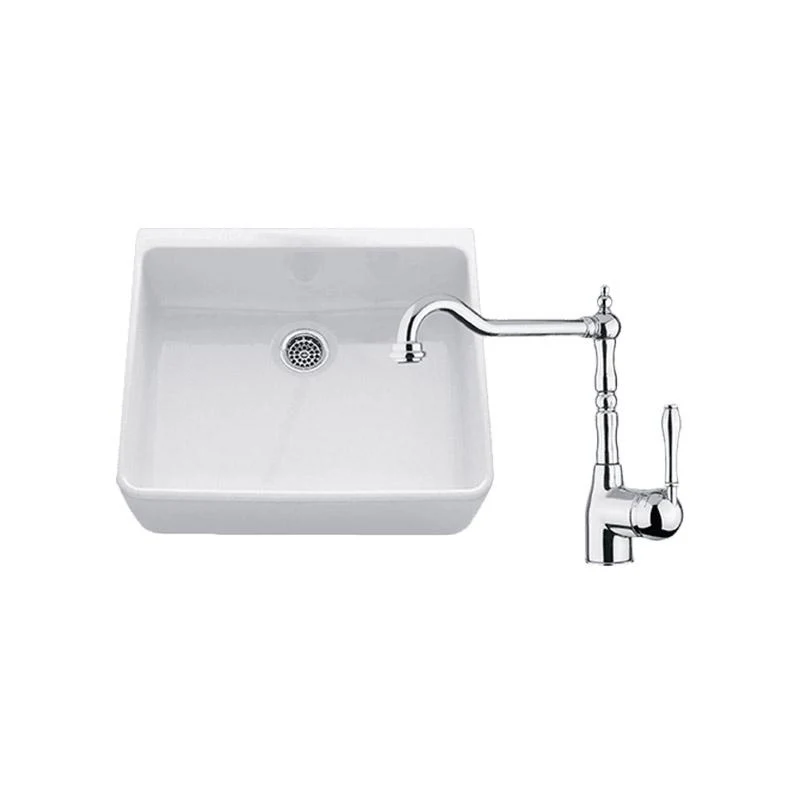 Abey Chambord Clotaire Small Single Bowl Sink & PALAIS Kitchen Mixer - Chrome