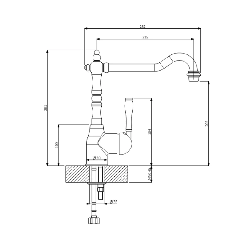 Abey Palais Kitchen Mixer - Image 4