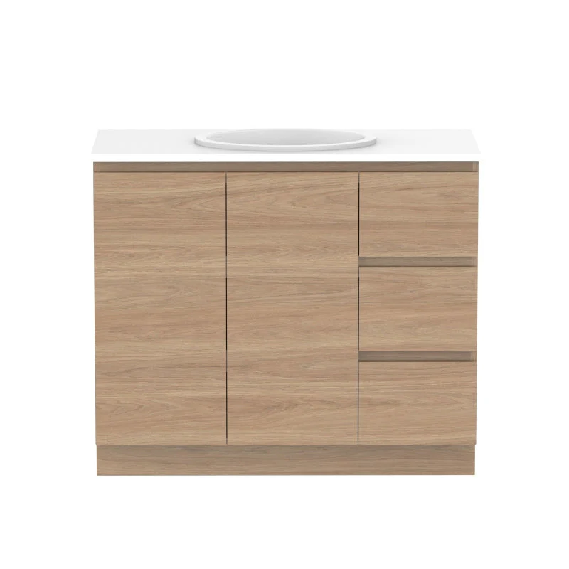ADP Glacier Door & Drawer Trio Freestanding Vanity - Lite - Image 10