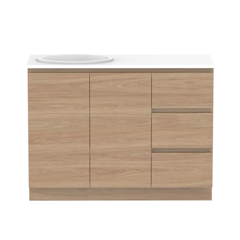 ADP Glacier Door & Drawer Trio Freestanding Vanity - Lite - Image 13