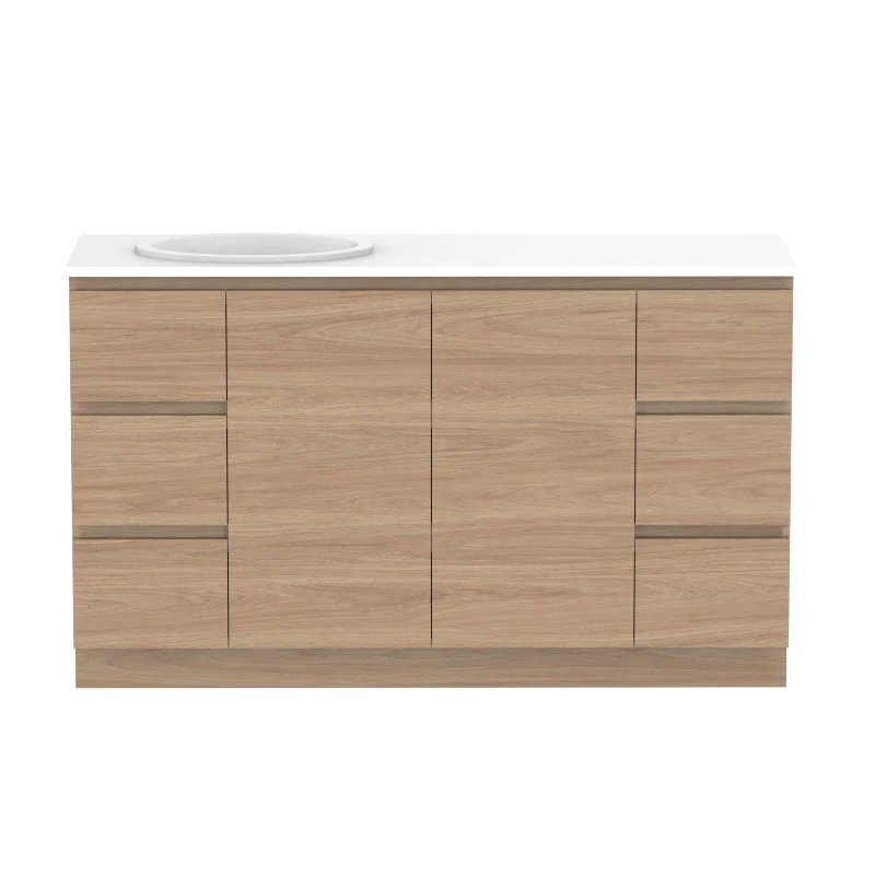 ADP Glacier Door & Drawer Trio Freestanding Vanity - Lite - Image 17