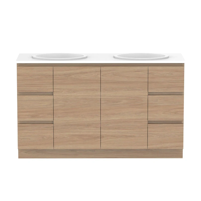 ADP Glacier Door & Drawer Trio Freestanding Vanity - Lite - Image 18