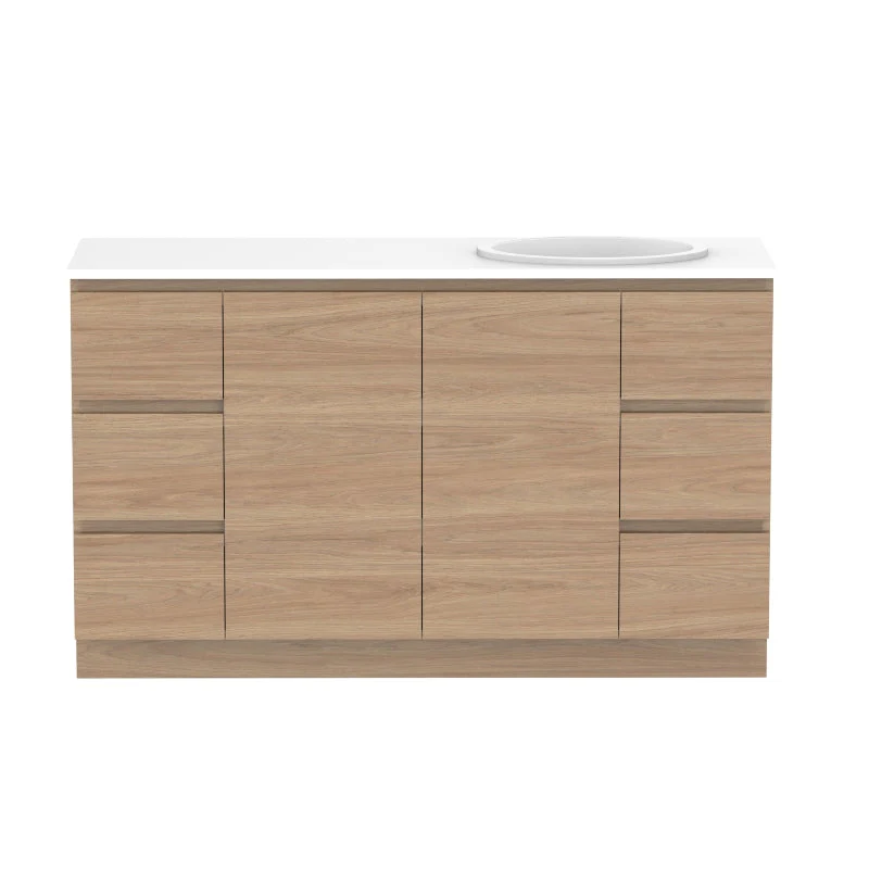ADP Glacier Door & Drawer Trio Freestanding Vanity - Lite - Image 19