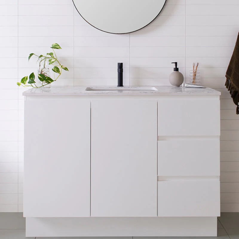 ADP Glacier Door & Drawer Trio Freestanding Vanity - Lite - Image 2