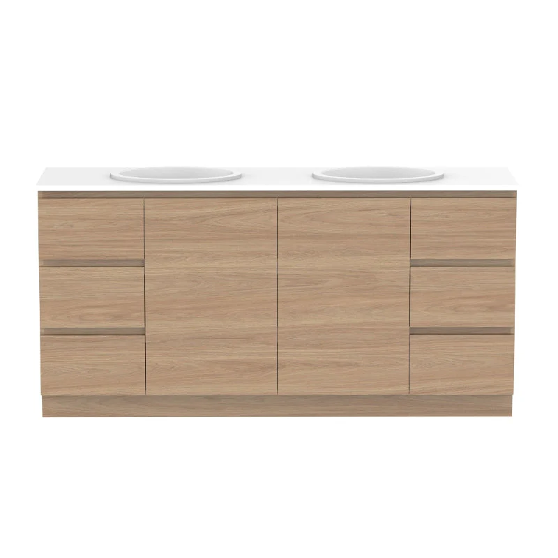 ADP Glacier Door & Drawer Trio Freestanding Vanity - Lite - Image 22