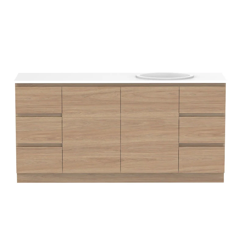 ADP Glacier Door & Drawer Trio Freestanding Vanity - Lite - Image 23
