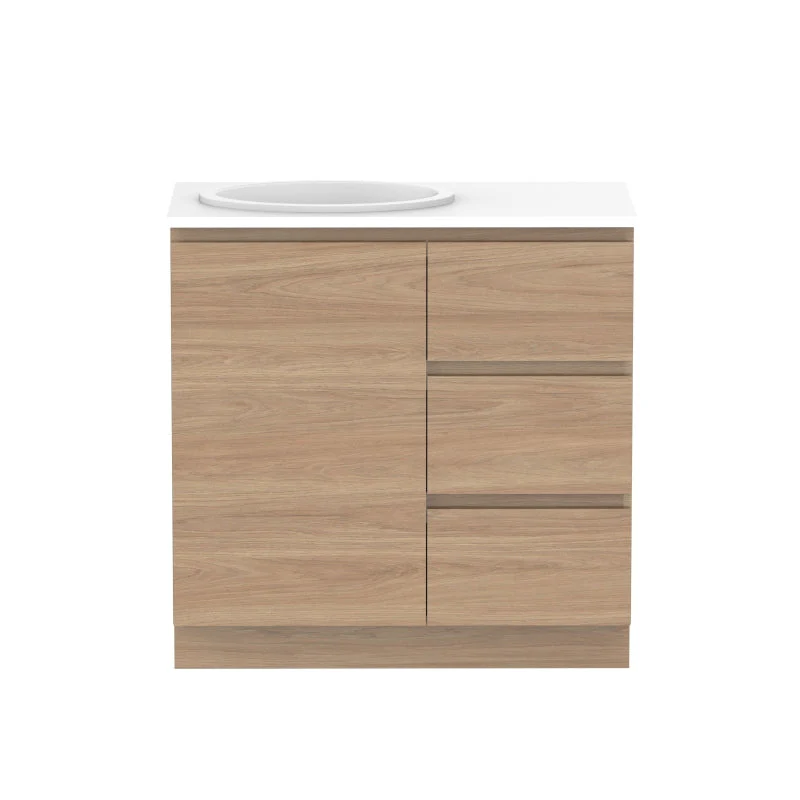 ADP Glacier Door & Drawer Trio Freestanding Vanity - Lite - Image 7