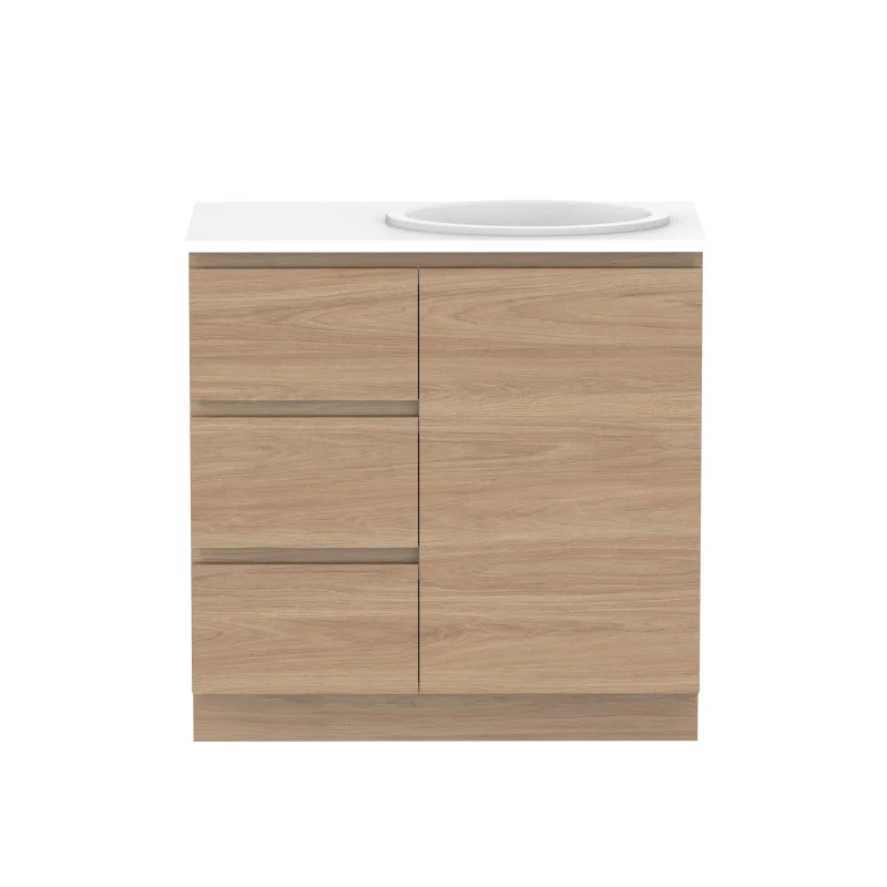 ADP Glacier Door & Drawer Trio Freestanding Vanity - Lite - Image 8