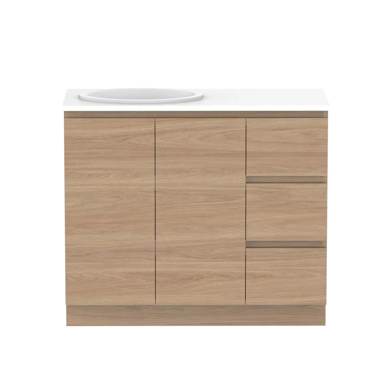 ADP Glacier Door & Drawer Trio Freestanding Vanity - Lite - Image 9