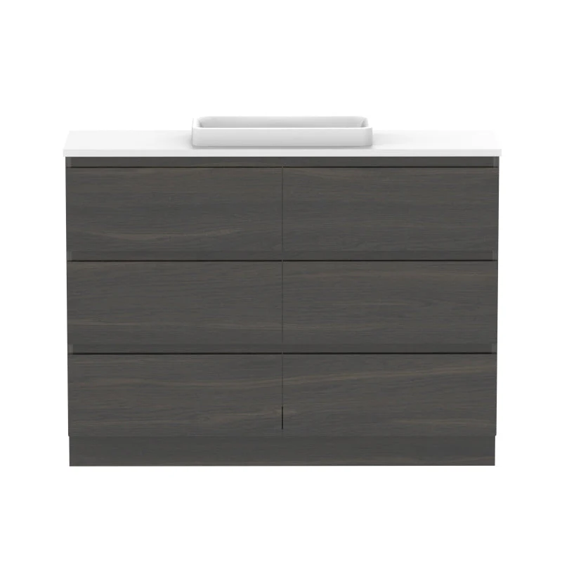 ADP Glacier Ensuite All-Drawer Trio Freestanding Vanity - Lite - Image 12