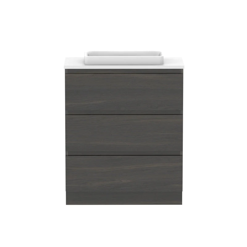 ADP Glacier Ensuite All-Drawer Trio Freestanding Vanity - Lite - Image 3