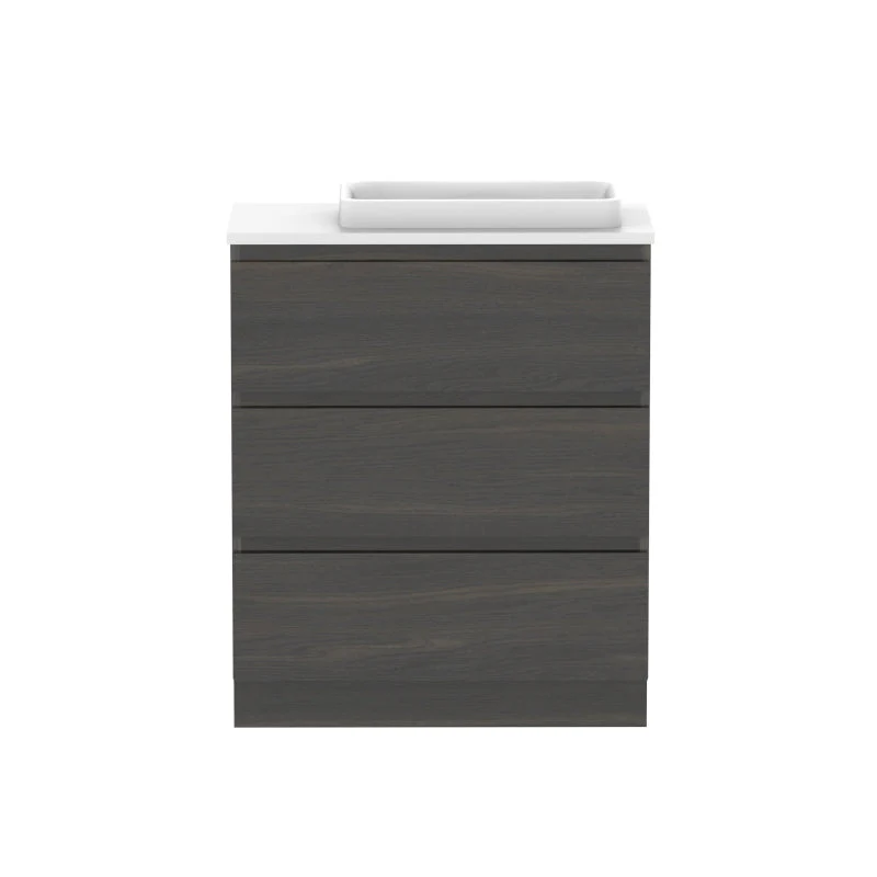 ADP Glacier Ensuite All-Drawer Trio Freestanding Vanity - Lite - Image 5