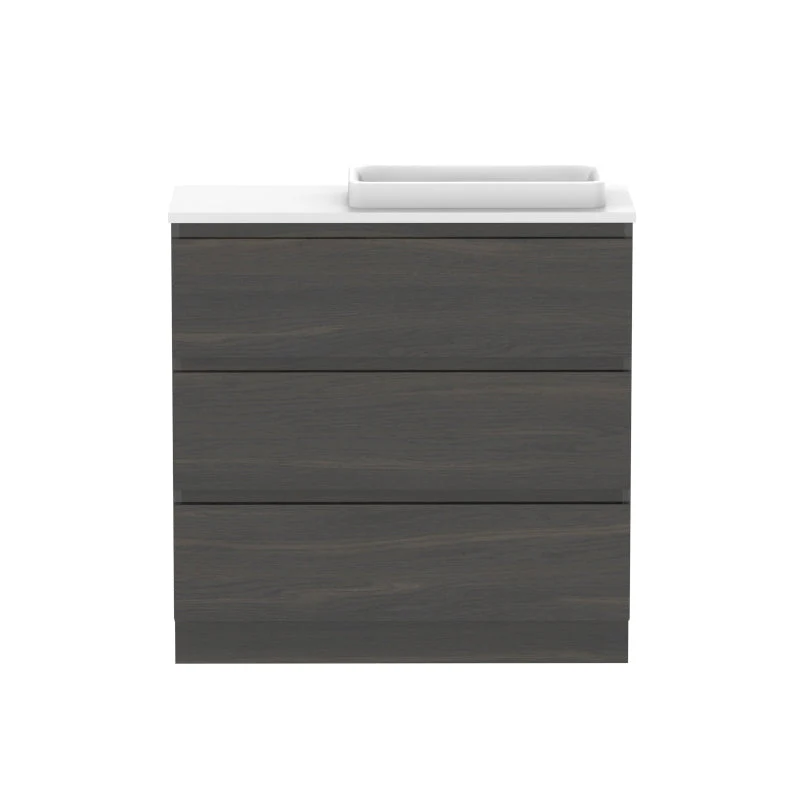 ADP Glacier Ensuite All-Drawer Trio Freestanding Vanity - Lite - Image 8