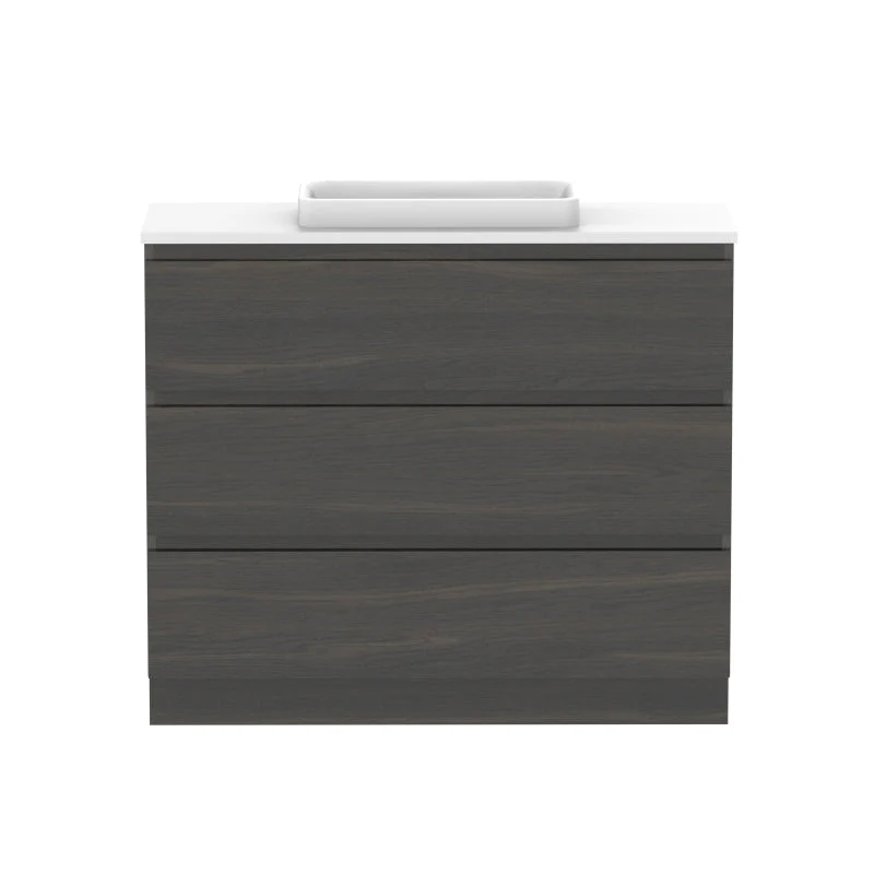 ADP Glacier Ensuite All-Drawer Trio Freestanding Vanity - Lite - Image 9