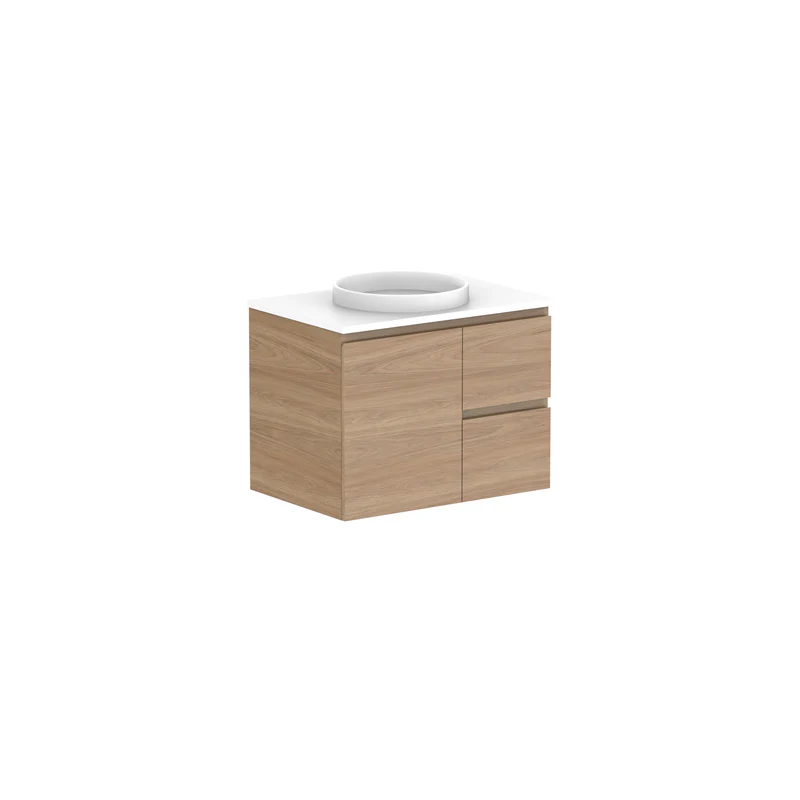 ADP Glacier Door & Drawer Twin Wall Hung Vanity - Lite - Image 9