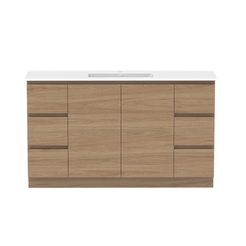 ADP Glacier Door & Drawer Trio Freestanding Vanity & Moulded Top - Lite - Image 12