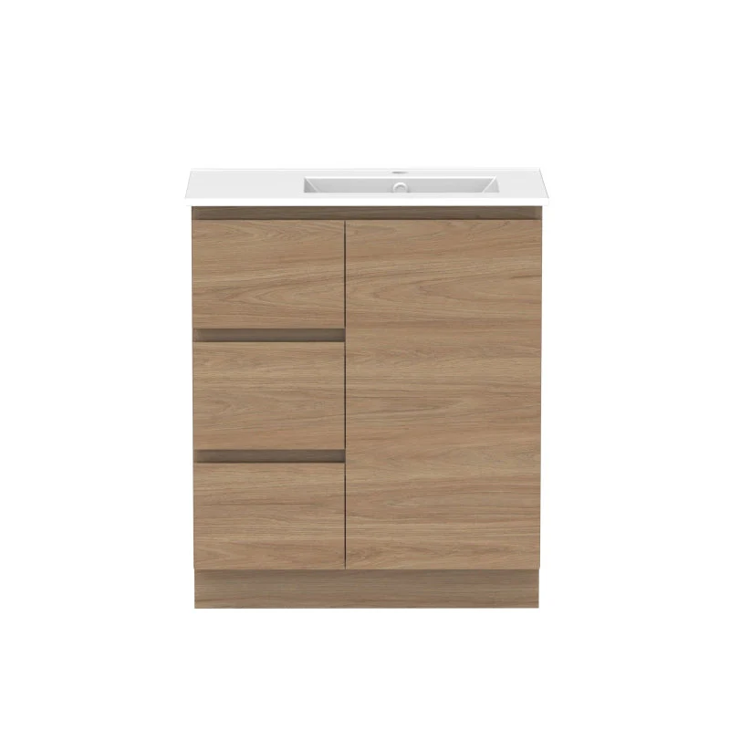 ADP Glacier Door & Drawer Trio Freestanding Vanity & Moulded Top - Lite - Image 4