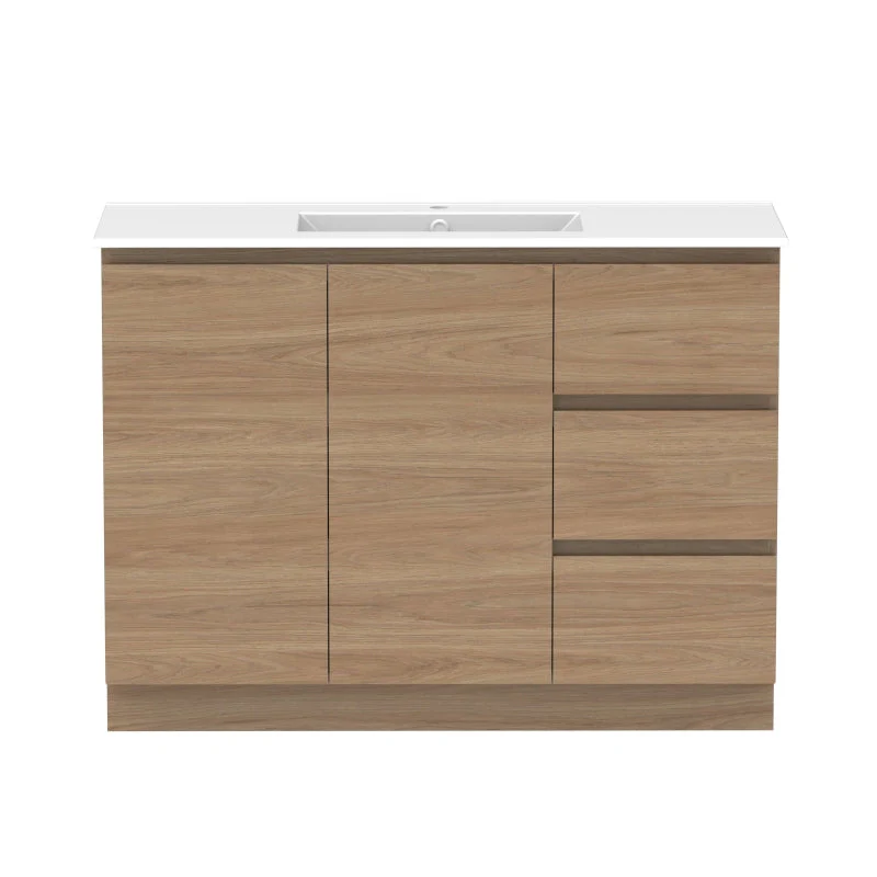 ADP Glacier Door & Drawer Trio Freestanding Vanity & Moulded Top - Lite - Image 8