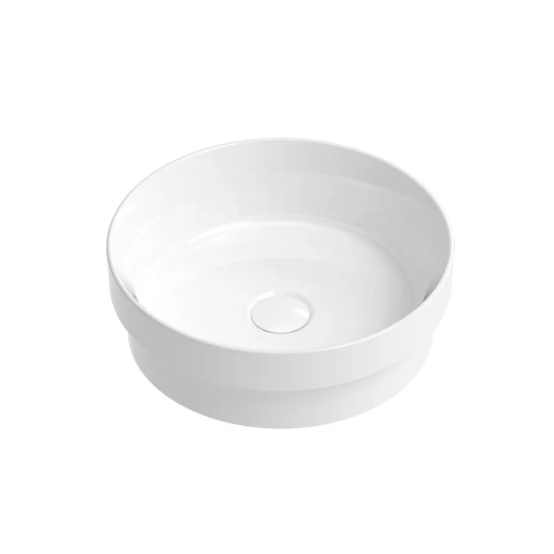 ADP Monica 355mm Ceramic Semi-Inset Basin - White - Image 3