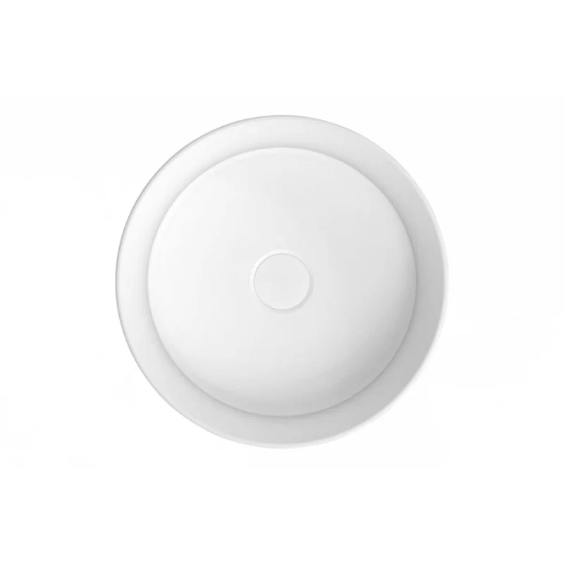 ADP Monica 355mm Ceramic Semi-Inset Basin - White - Image 4