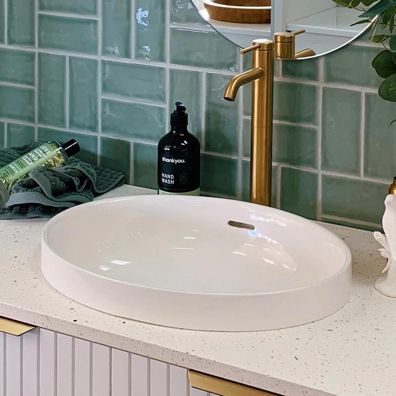 ADP Ozera Semi Inset Solid Surface Basin
