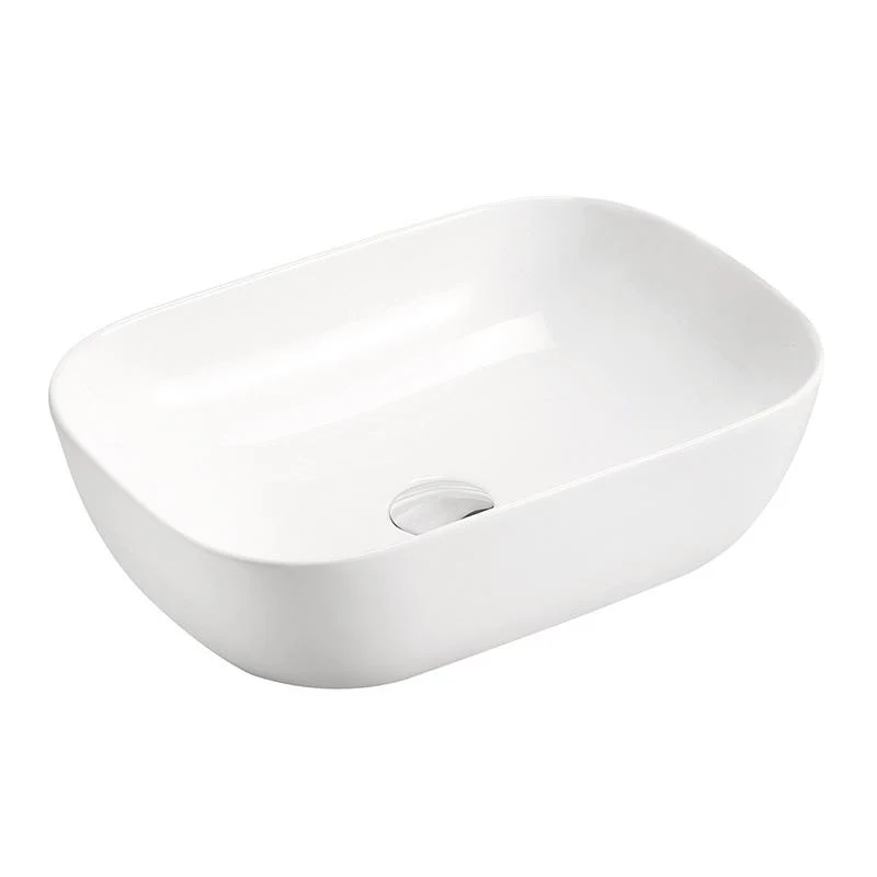 ADP Stadium 465MM X 335MM X 135MM Ceramic Above Counter Basin - White Gloss
