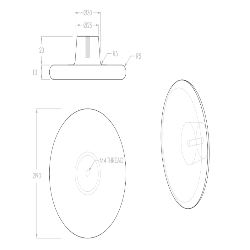 ADP Vale 90mm Handle - Arctic White - Image 3