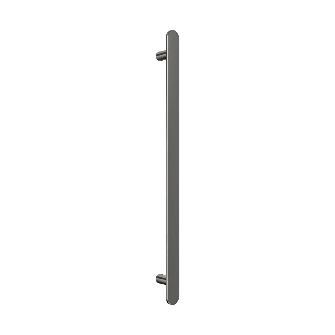 Linsol Allegra 12V Flat Bar Vertical Heated Towel Rail - Gunmetal