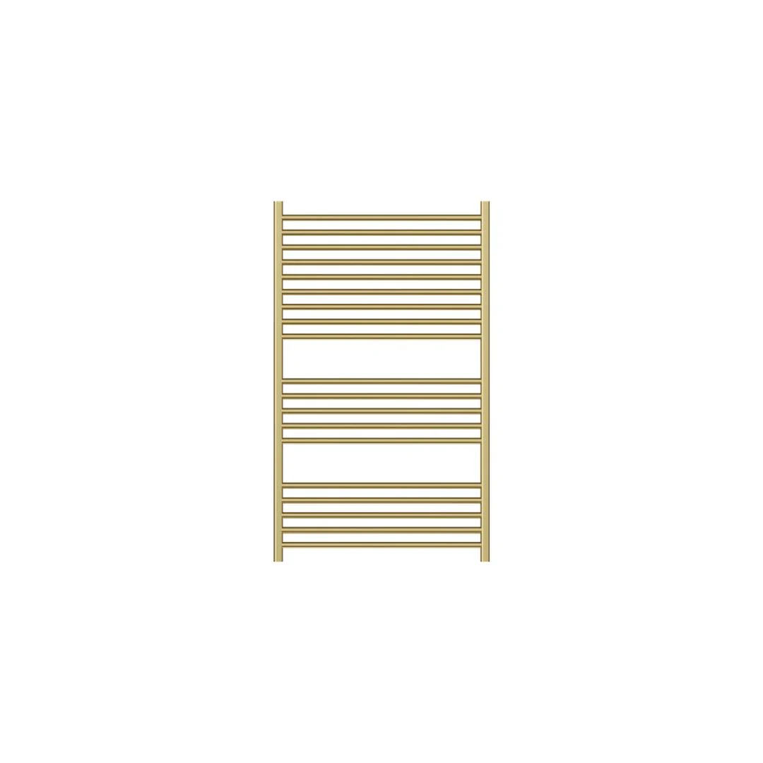 Linsol Allegra 19 Bar Wide Heated Towel Rail - Brushed Brass - Image 2