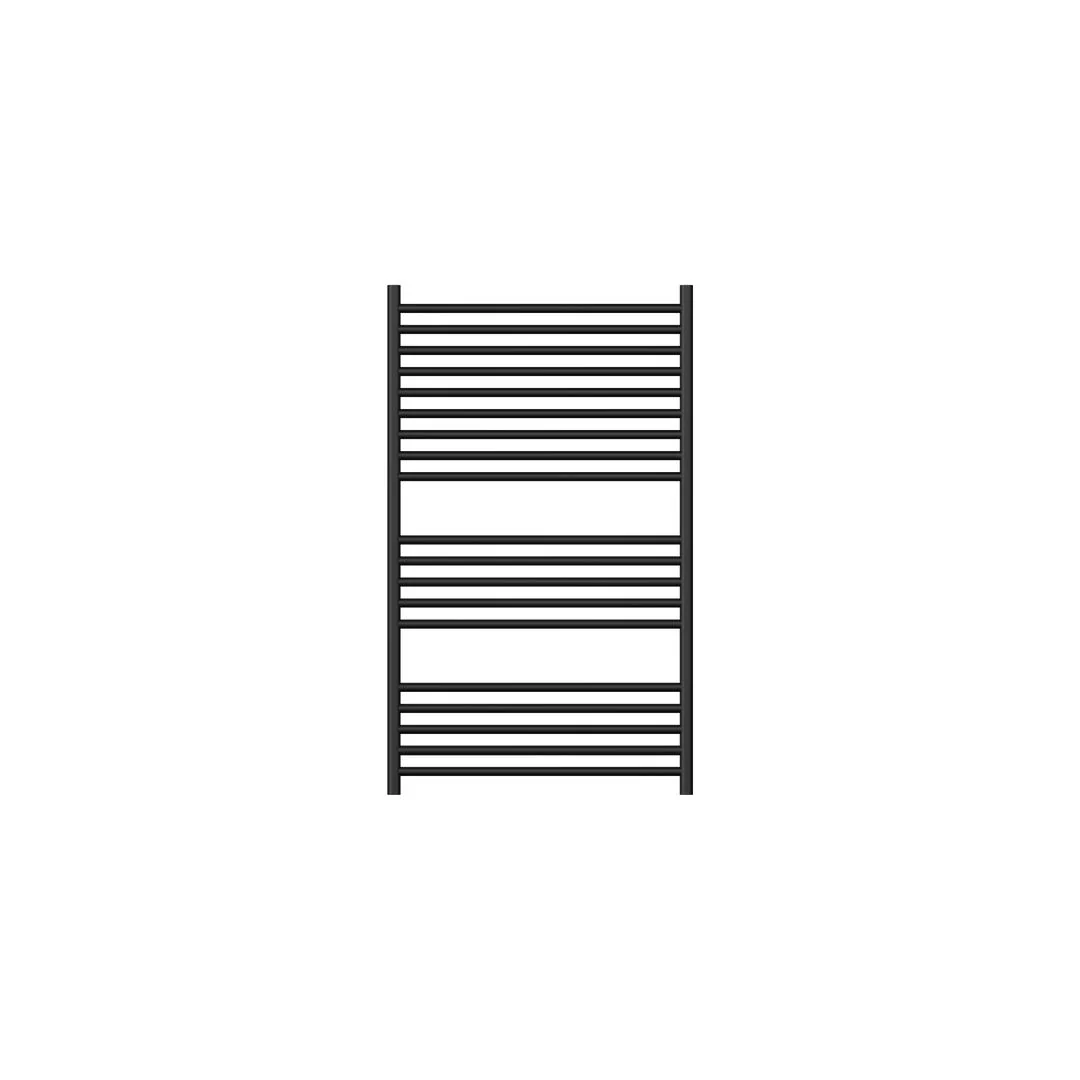 Linsol Allegra 19 Bar Wide Heated Towel Rail - Matte Black - Image 3