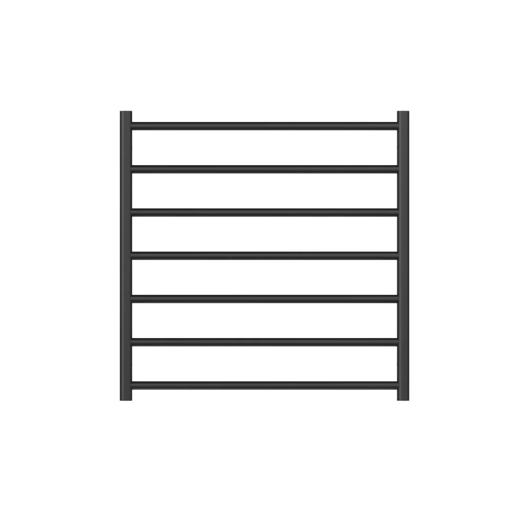 Linsol Allegra 7 Bar Heated Towel Rail - Matte Black - Image 2