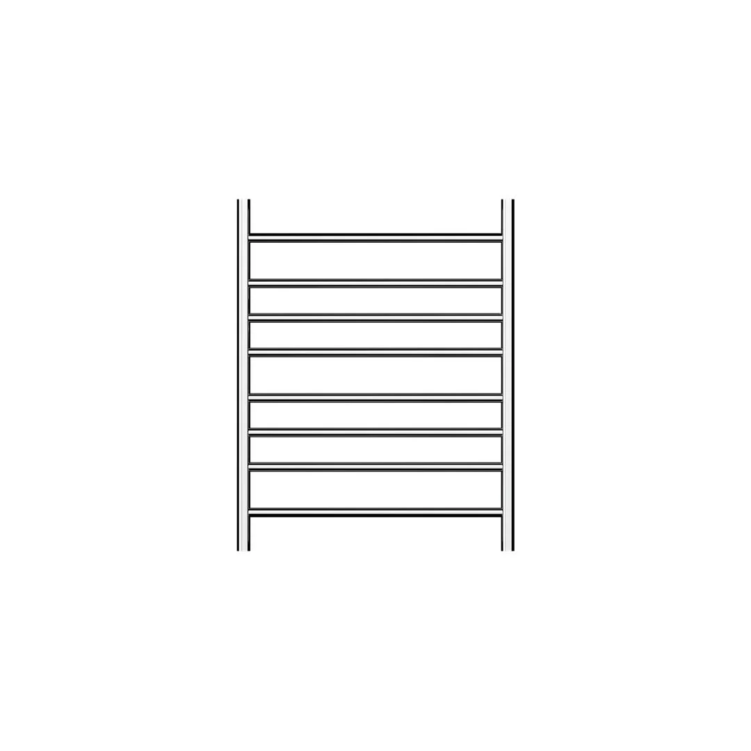 Linsol Allegra 8 Bar Heated Towel Rail - Chrome - Image 2