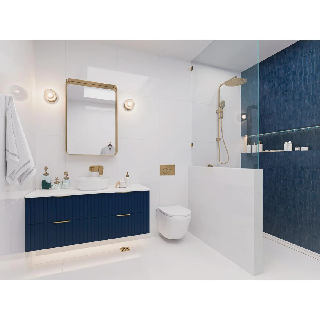 Linsol Anchor Stainless Steel Flush Plate  - Brushed Brass - Image 3
