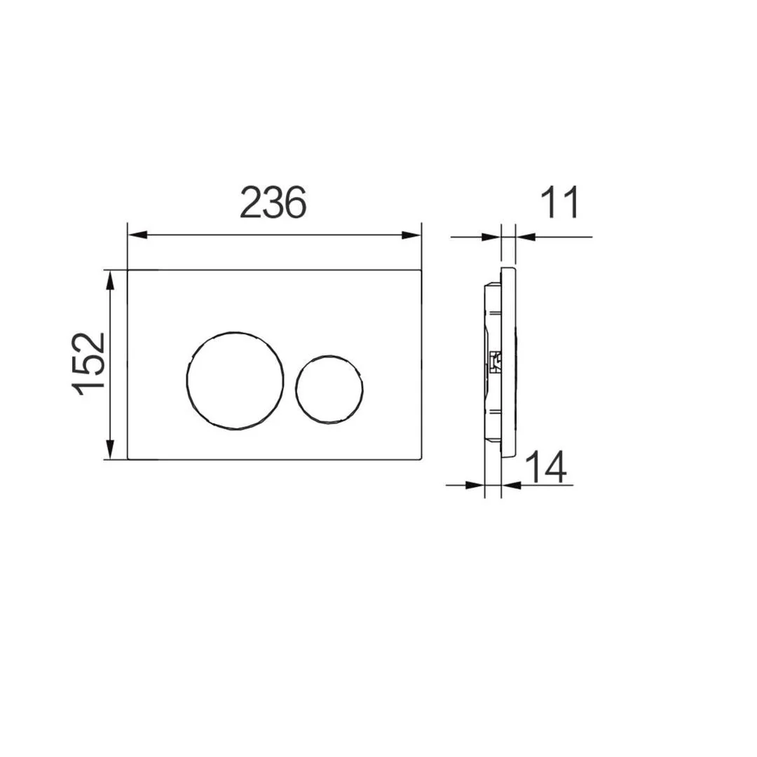 Linsol Anchor Stainless Steel Flush Plate - Gunmetal - Image 2