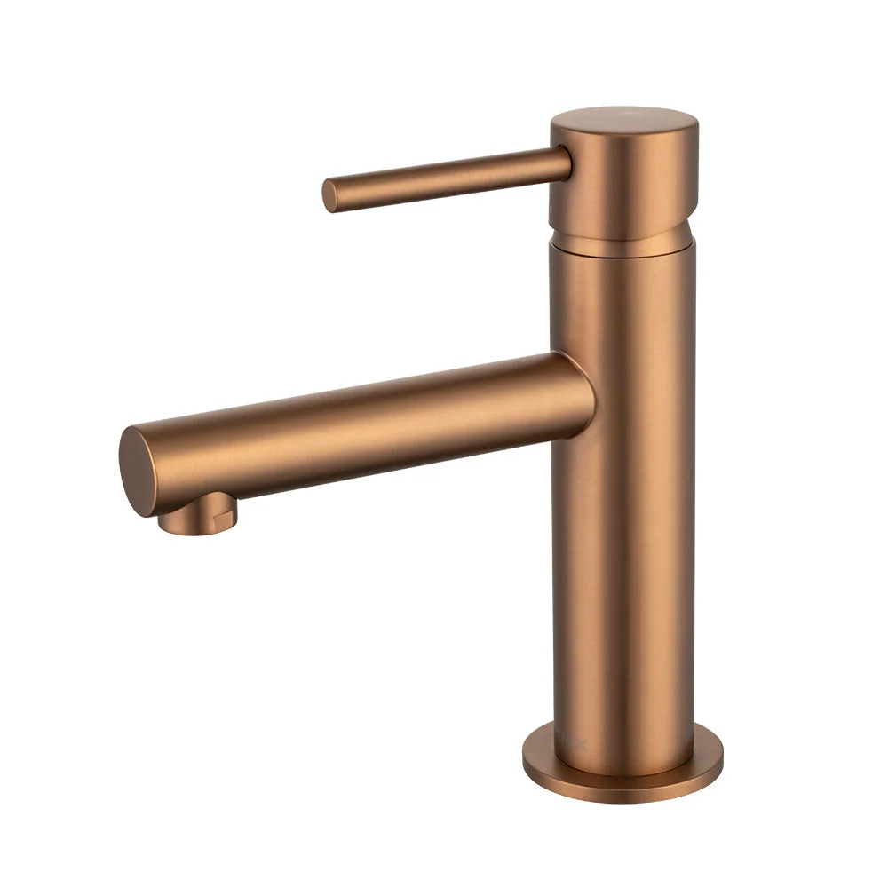 Mixx Anise Basin Mixer Straight Spout - Brushed Bronze