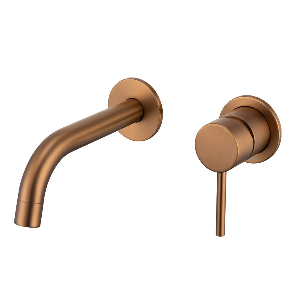 Mixx Anise Dual Wall Plate Mixer Trim Kit - Brushed Bronze